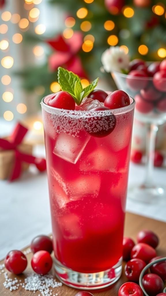 Frosted Cranberry Sparkler Recipe