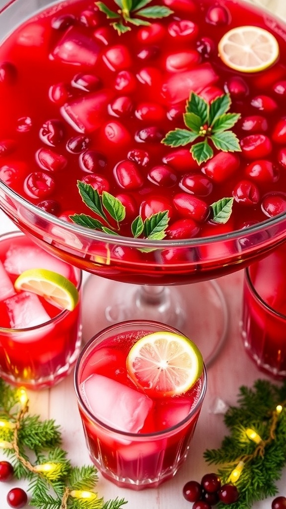 Mistletoe Margarita Punch Recipe