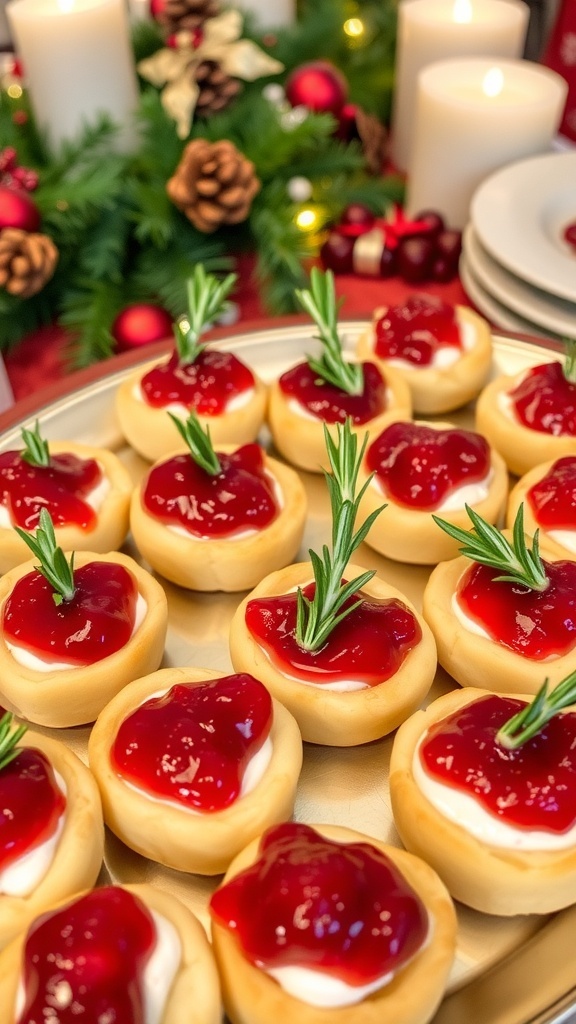 Sparkling Cranberry Brie Bites Recipe