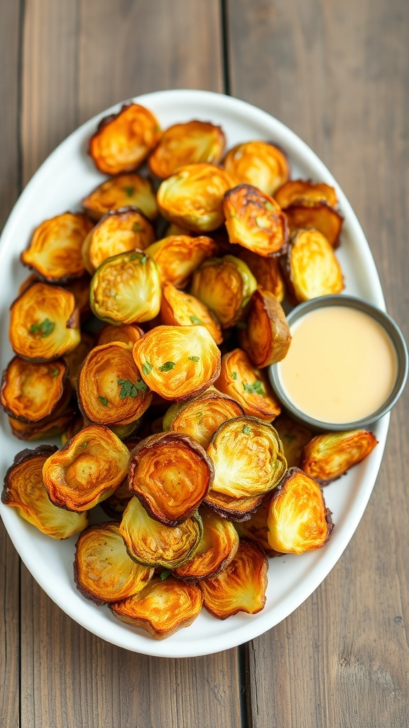 Crispy Parmesan Brussels Sprouts Chips Recipe