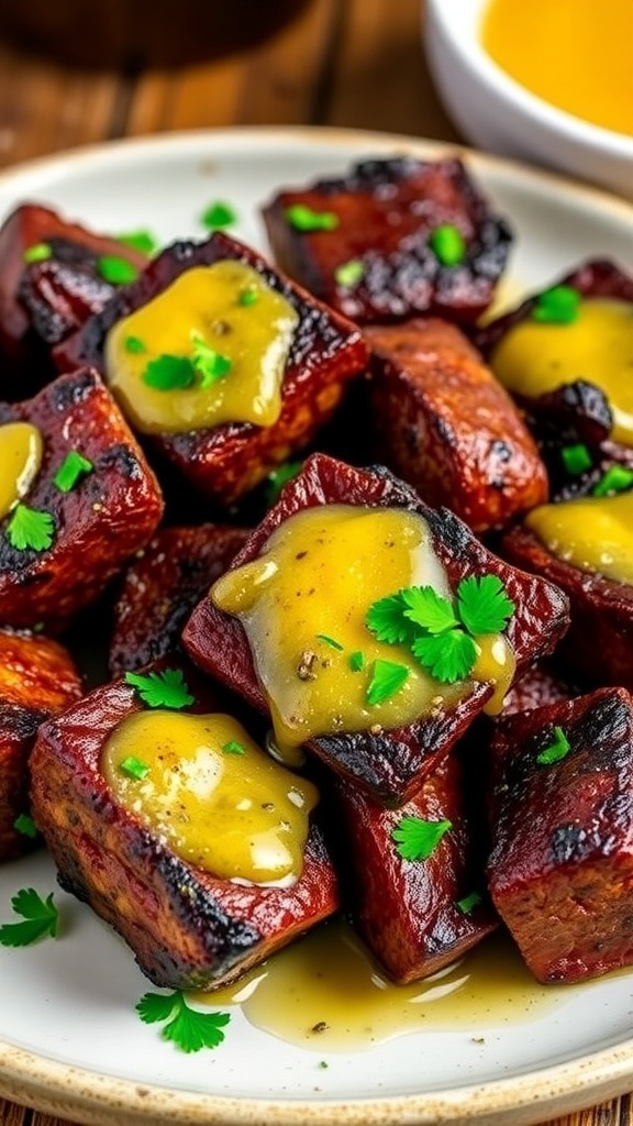 Blackened Steak Bites with Garlic Butter Recipe