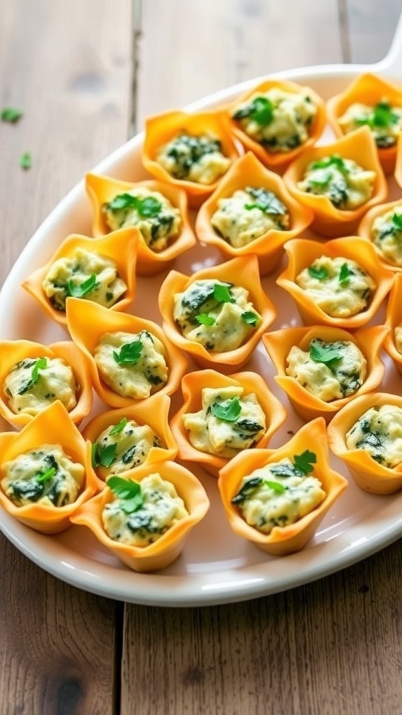 Mini Spinach Artichoke Cups Recipe