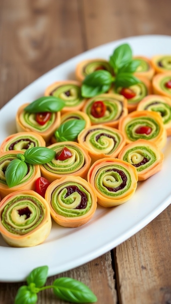 Pesto Sun-Dried Tomato Pinwheels Recipe