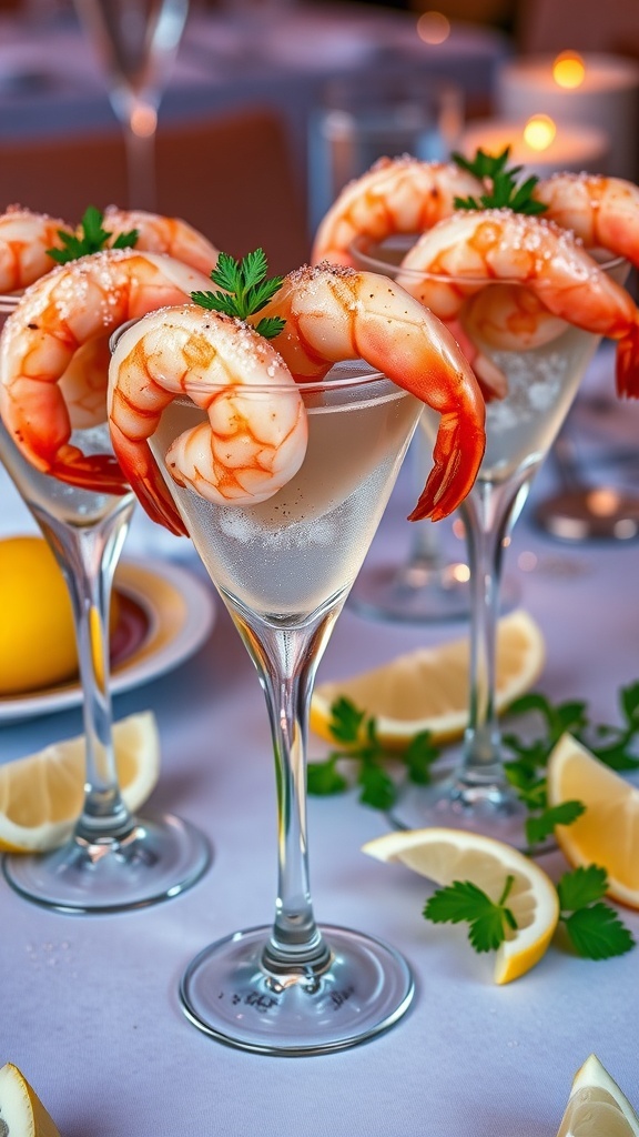 Glittery Champagne Shrimp Cocktail Recipe