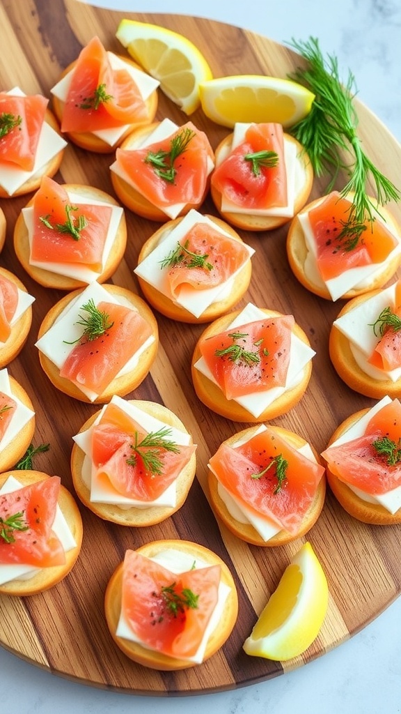 Mini Everything-Bagel Smoked Salmon Bites Recipe