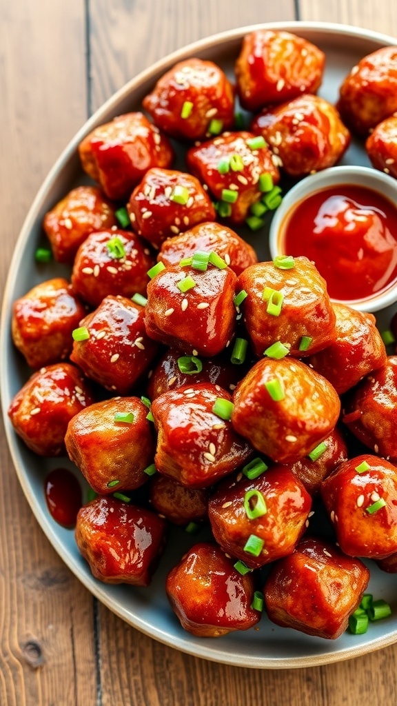Crispy Honey-Sriracha Party Meatballs Recipe