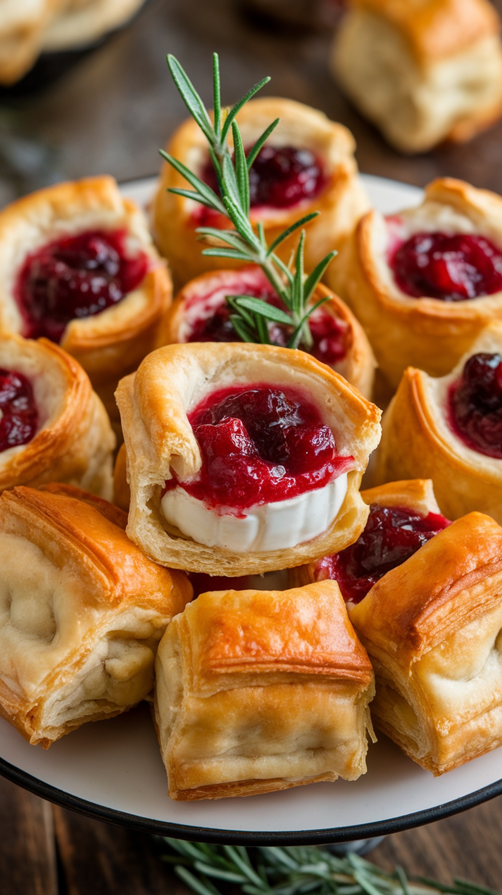 Mini Cranberry Brie Bites Recipe