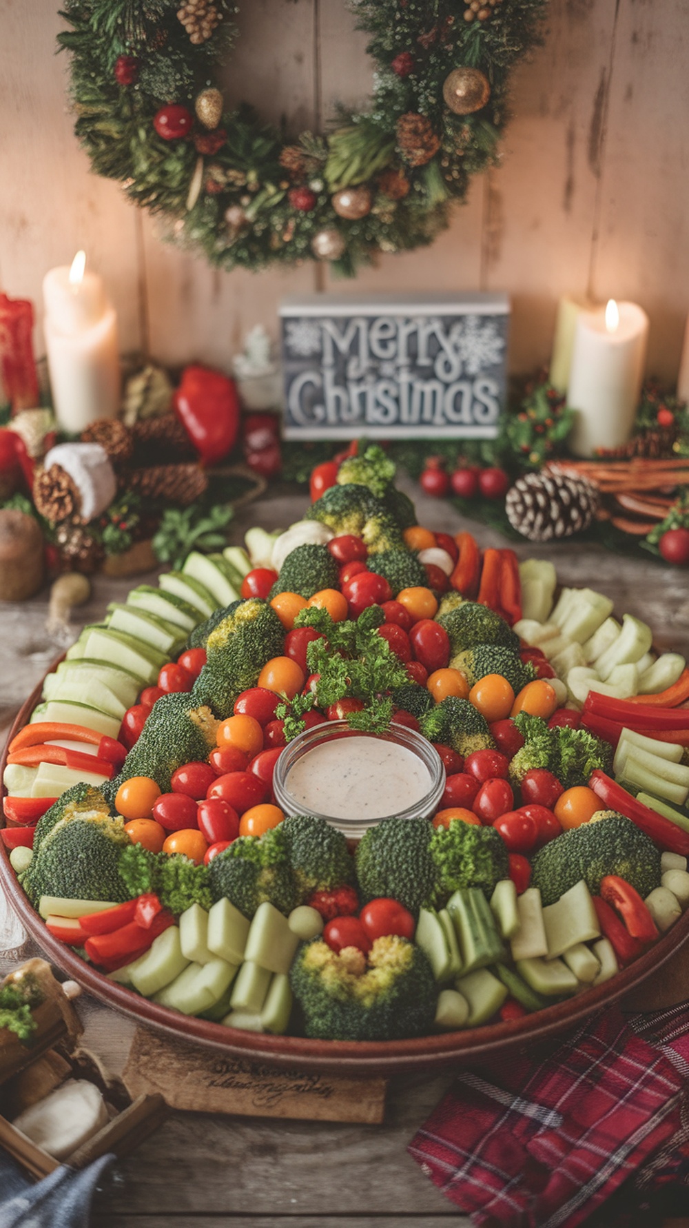 Christmas Tree Veggie Platter