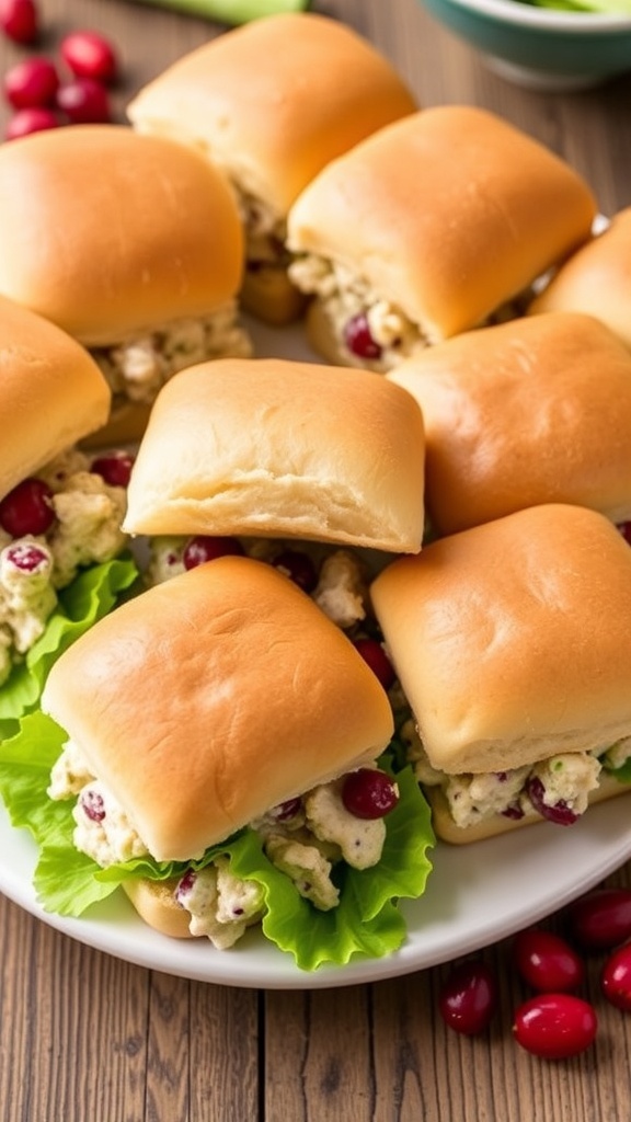 Cranberry Chicken Salad Slider Recipe