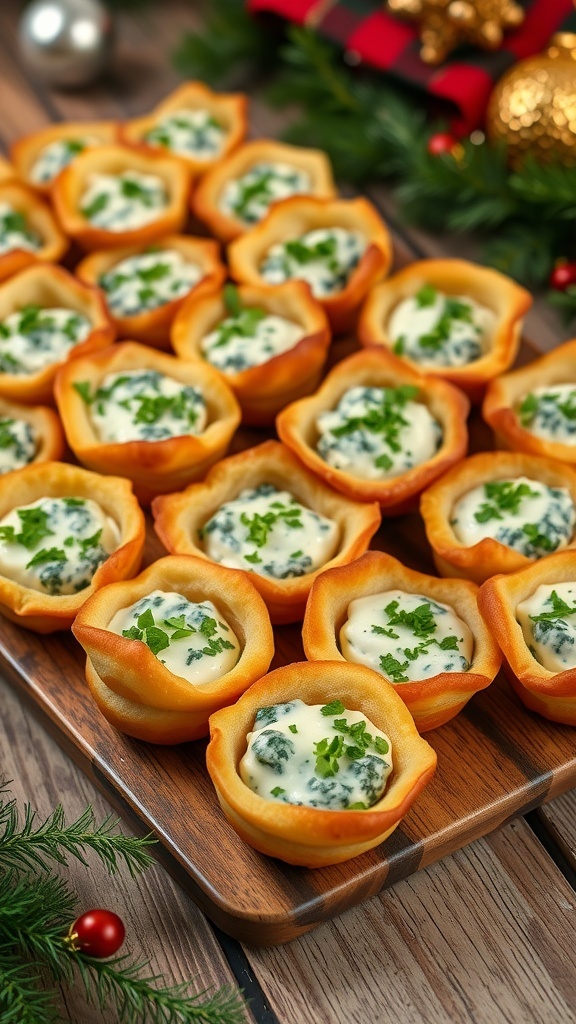Spinach Dip Stuffed Bread Cups Recipe