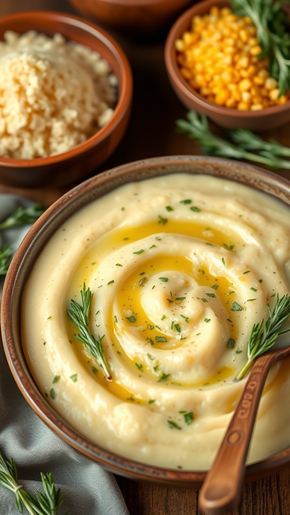 Creamy Rosemary Parmesan Polenta Recipe