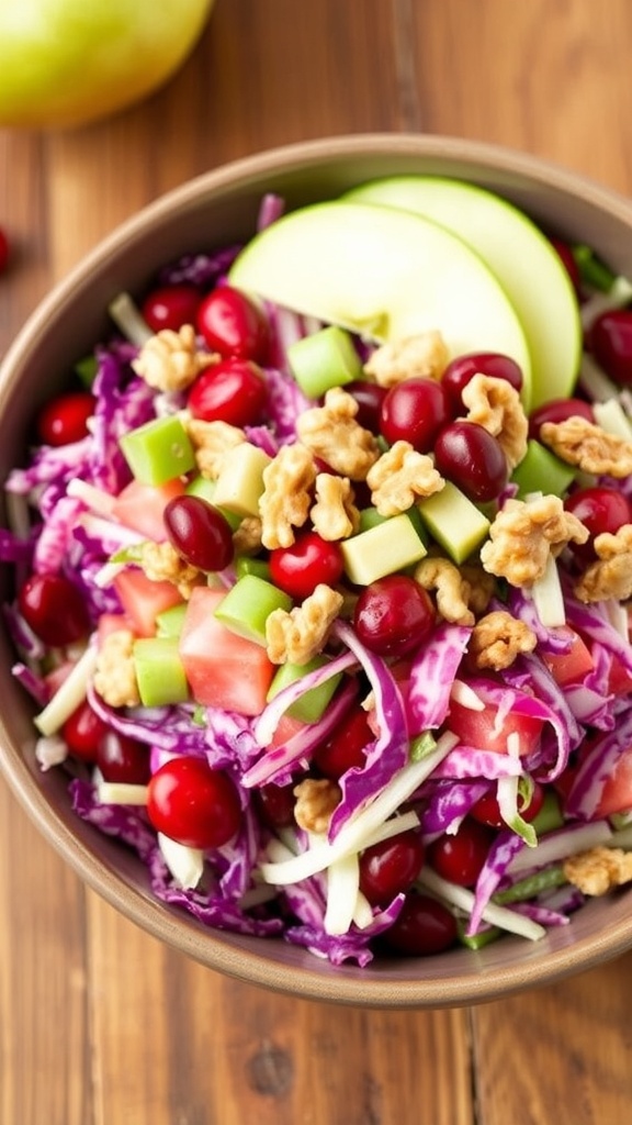 Apple Cranberry Winter Slaw Recipe