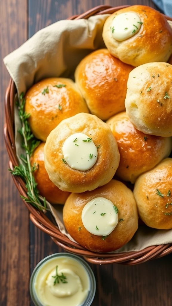 Herb Butter Dinner Rolls Recipe