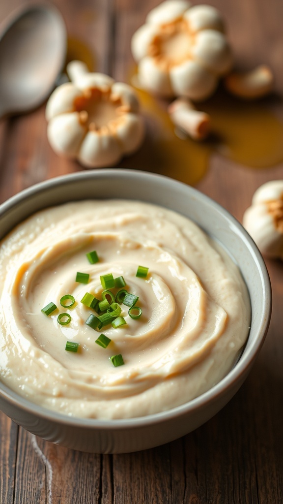 Creamy Roasted Garlic Cauliflower Purée