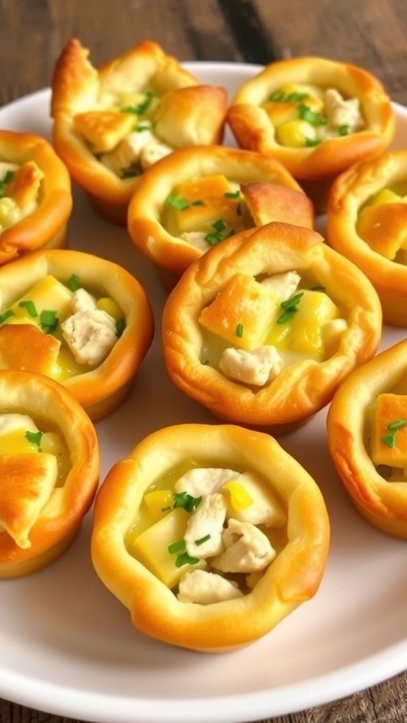 Mini Chicken Pot Pie Cups Recipe