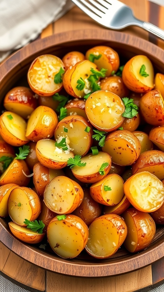 Parmesan Herb Roasted Baby Potatoes Recipe