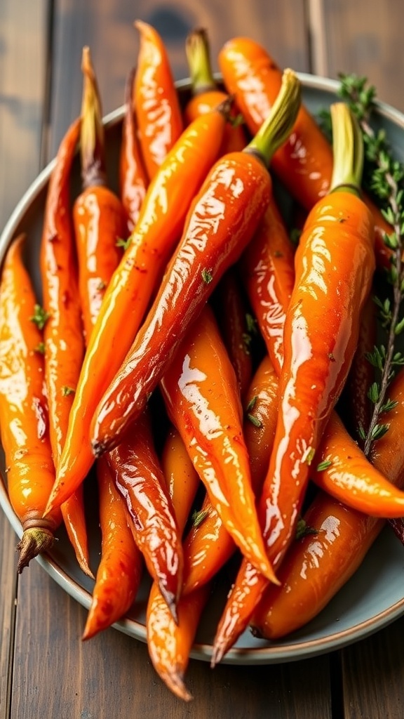 Honey-Roasted Carrots with Thyme Recipe