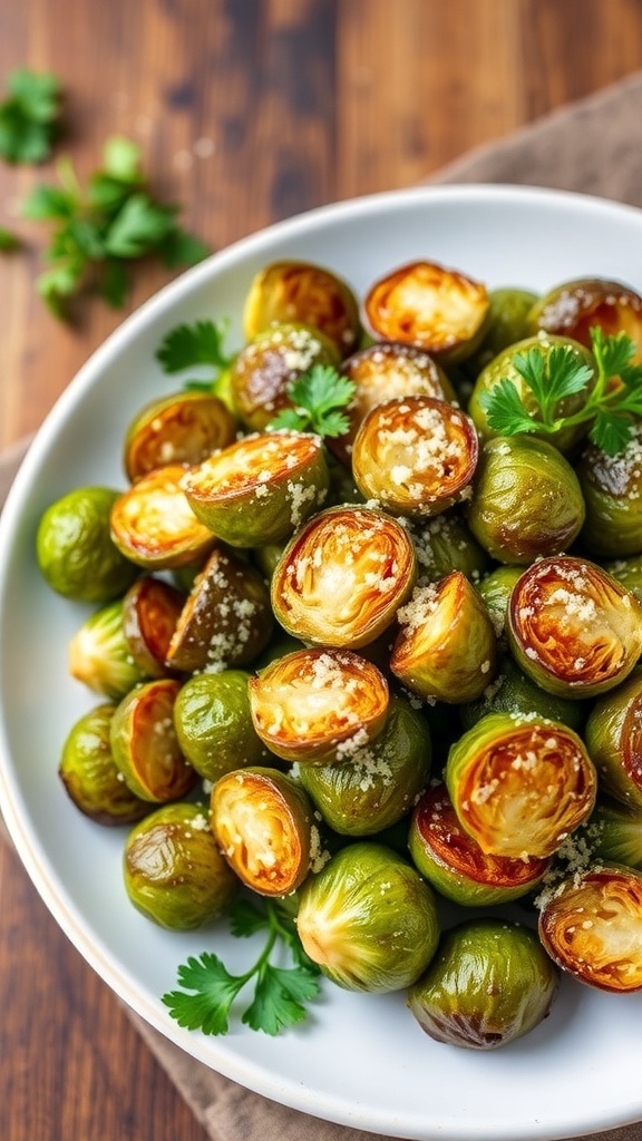 Crispy Parmesan Brussels Sprouts Recipe
