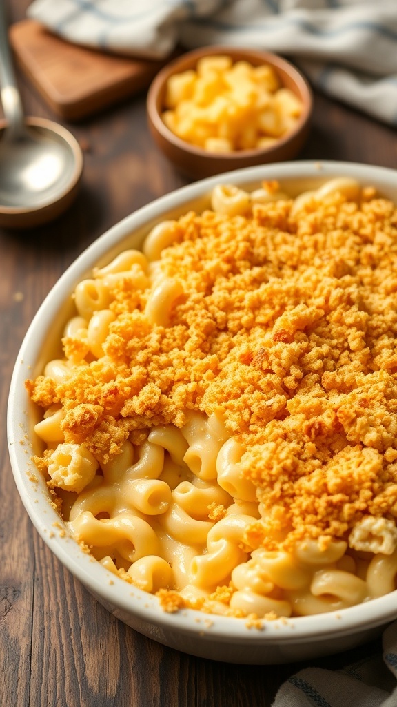 Mild Cheddar Macaroni and Cheese Casserole