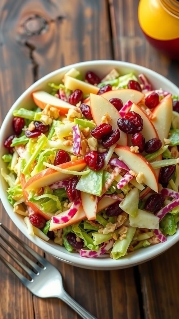 Crispy Apple and Cranberry Coleslaw Recipe