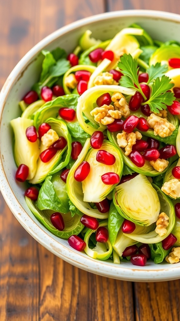 Pomegranate Brussels Sprouts Salad Recipe