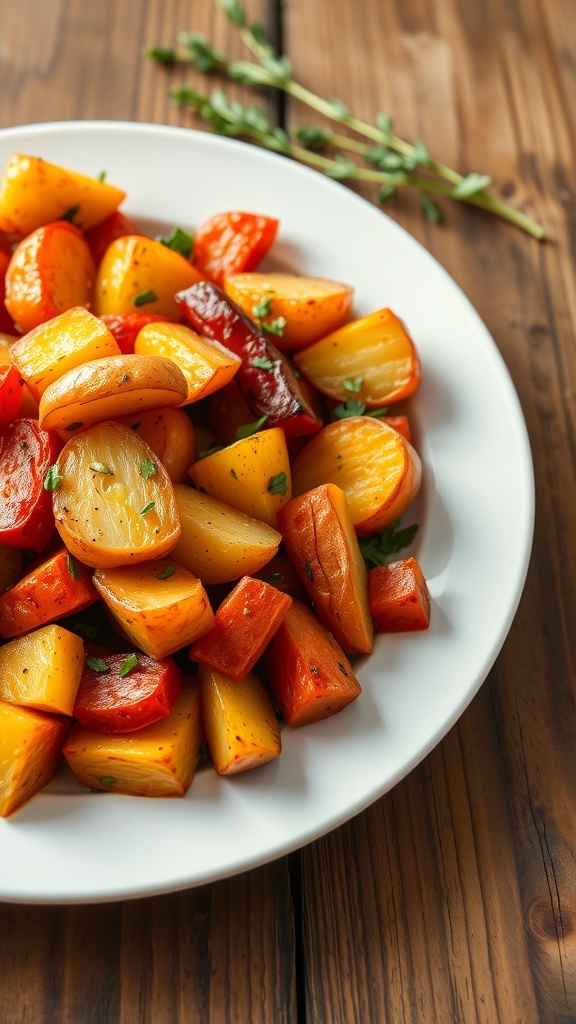 Simple Roasted Potatoes and Carrots Recipe