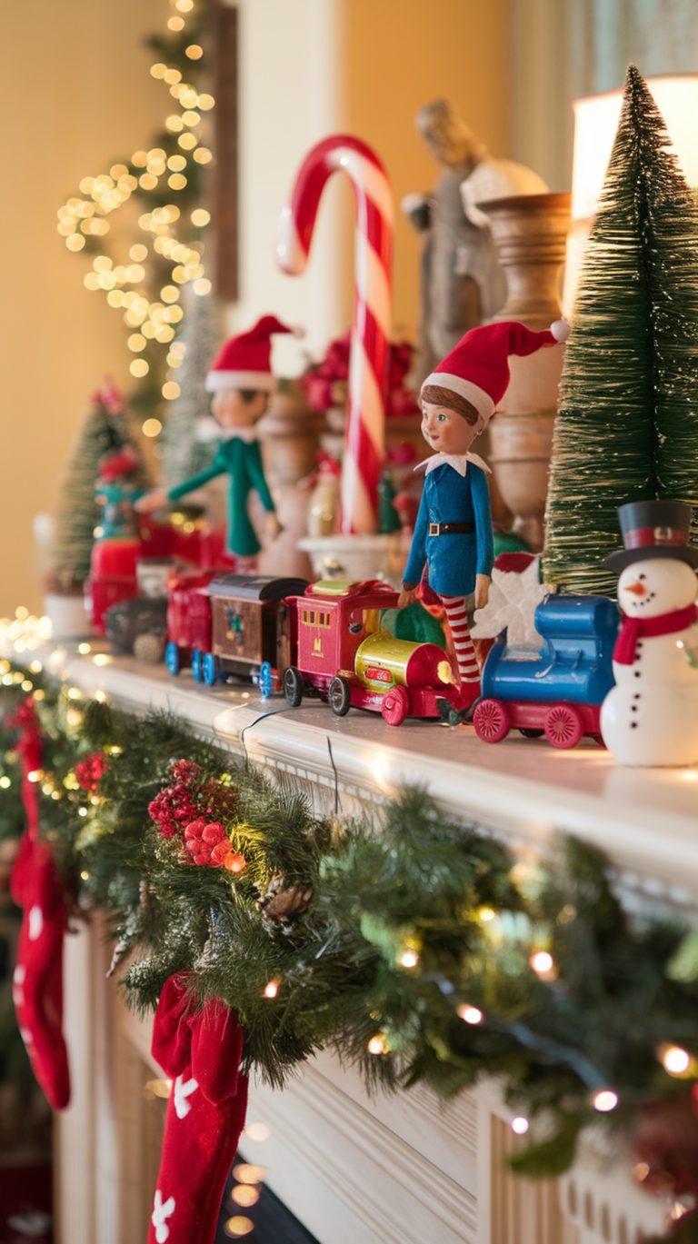 Simple Christmas Mantle Decor Ideas