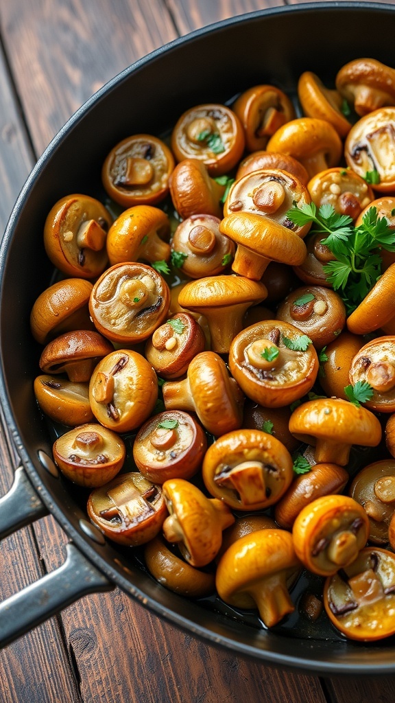 Sautéed Garlic Mushrooms Recipe