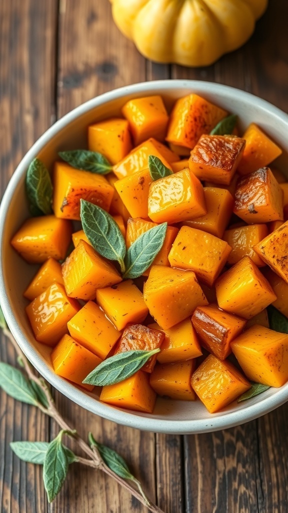 Roasted Butternut Squash with Fresh Sage Recipe