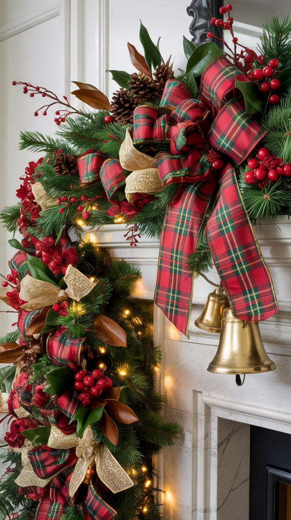 Ralph Lauren Christmas Mantle Decor Aesthetic Home