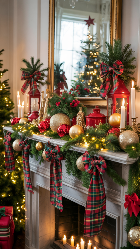 Ralph Lauren Christmas Mantle Decor Tree