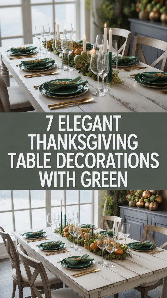 Thanksgiving Table Decorations sage green thanksgiving tablescape
