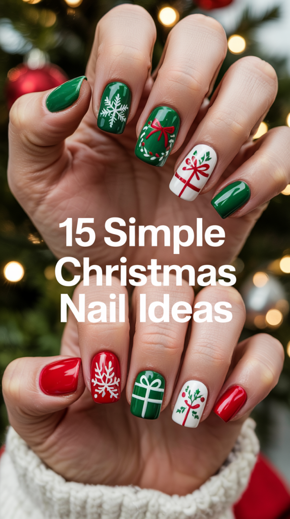 Simple Christmas Nails