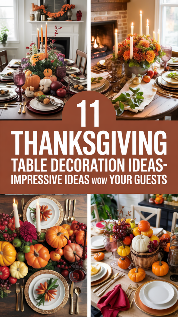 thanksgiving table decorations Simple