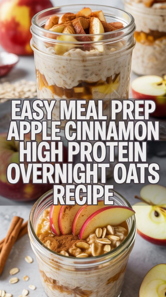 Apple Pie Protein overnight oats