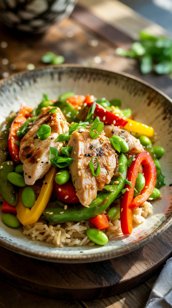 Chicken and Edamame Stir Fry Recipe