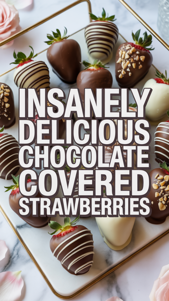 Chocolate covered strawberries Chocolate Covered Strawberries Recipe Assorted Chocolate Covered Strawberries Recipe