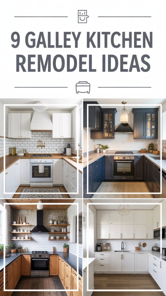 Galley Kitchen With Peninsula