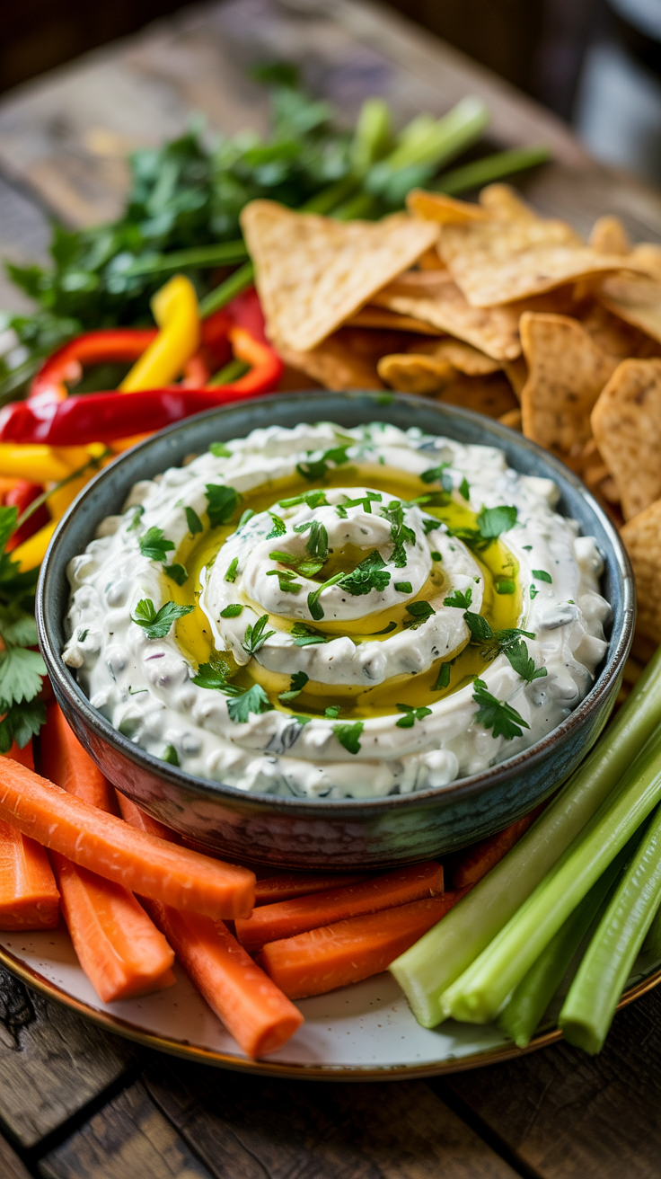 High Protein Cottage Cheese Ranch Dip Recipe