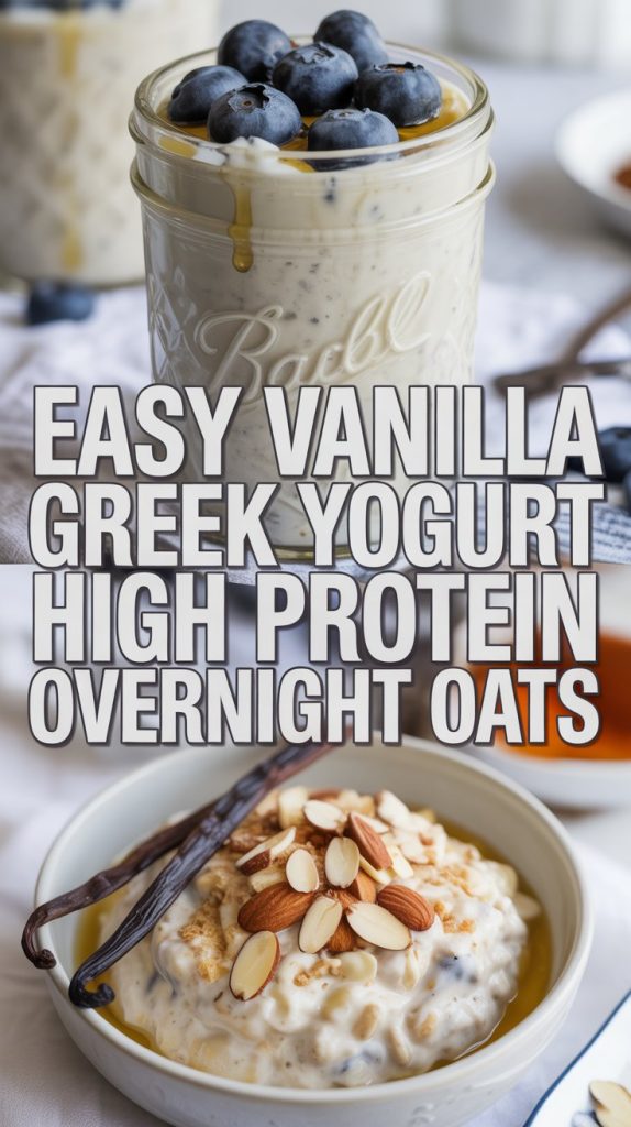 Healthy High protein overnight oats