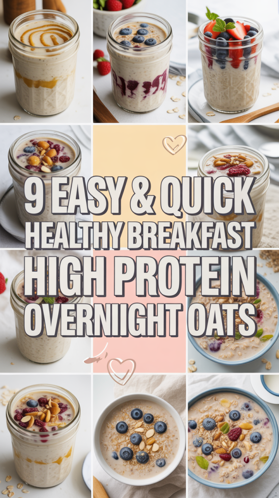 High protein overnight oats Healthy