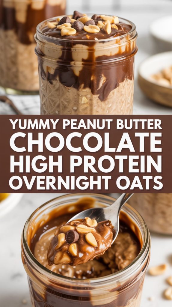 Low Carb High Protein Overnight Oats Peanut Butter Chocolate High Protein Overnight Oats Recipe