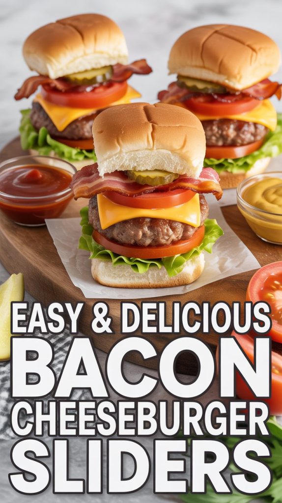 Sliders Recipes Hamburger Bacon Cheeseburger Sliders Recipe