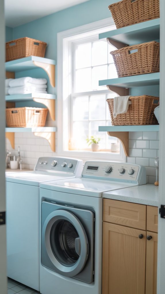 Small Laundry Room Ideas Small laundry room ideas shelves