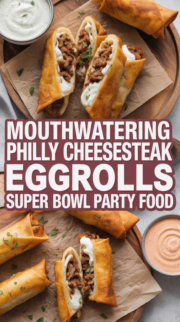 Sunday Football Food Dinners Philly Cheesesteak Eggrolls Recipe