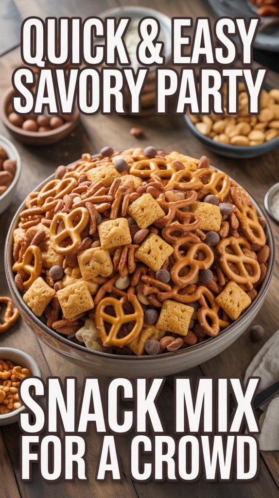 Super Bowl Food 4 Savory Party Snack Mix Recipe