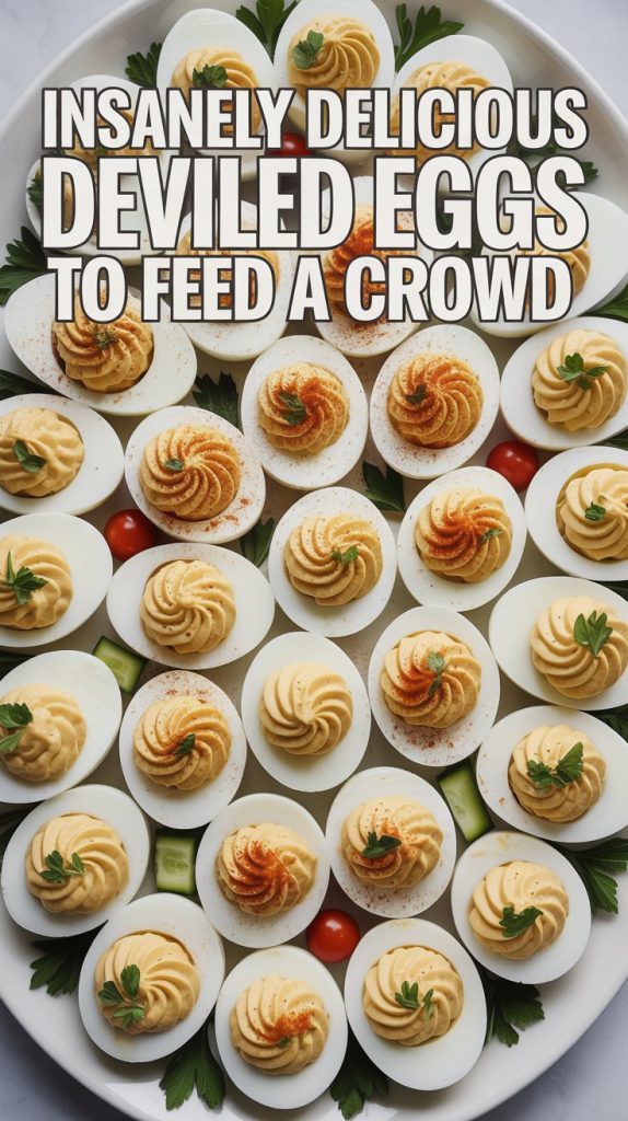 Super bowl food Appetizers Deviled Eggs Party Platter Recipe