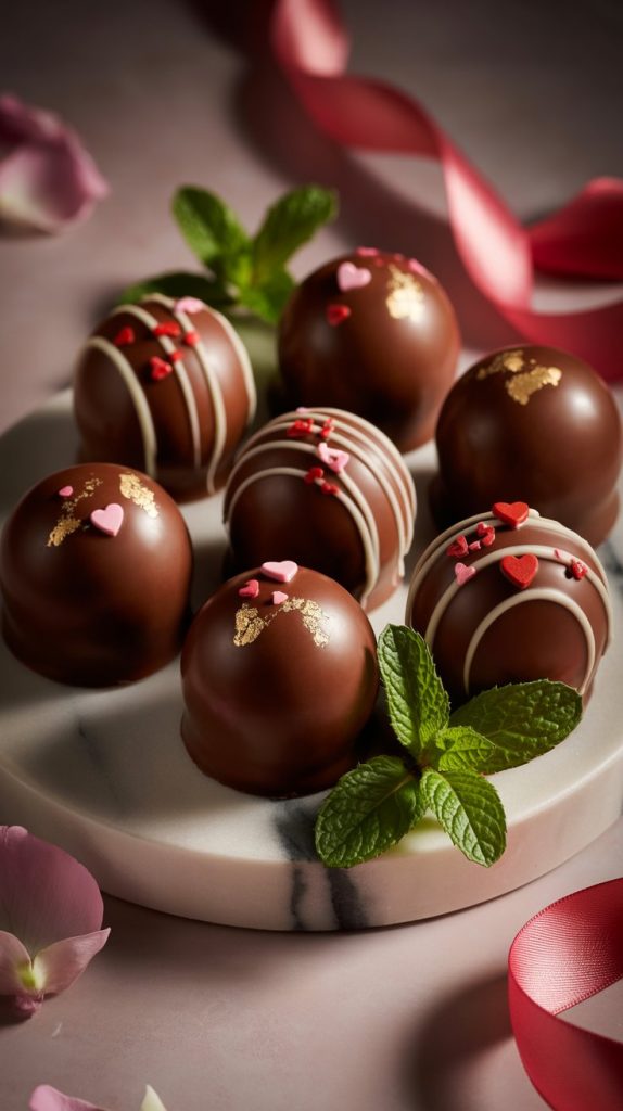 Valentines Dessert Valentines dessert board Decadent Chocolate Truffles for Valentine