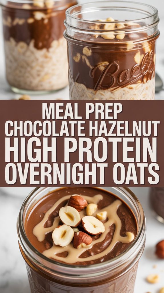High Protein Overnight Oats Protein overnight oats 10 Chocolate Hazelnut High Protein Overnight Oats Recipe