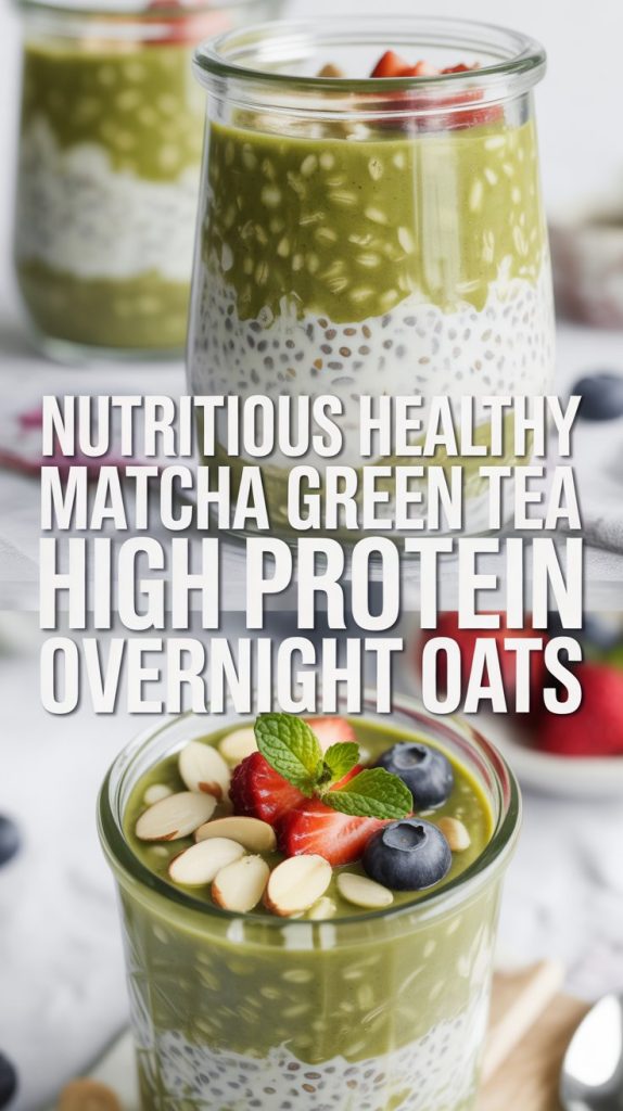 High Protein Overnight Oats Protein overnight oats 14 Matcha Green Tea High Protein Overnight Oats Recipe